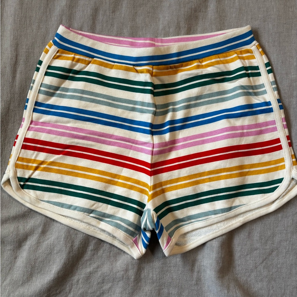 Hanna Andersson Multicolor Striped Athletic Shorts NWOT